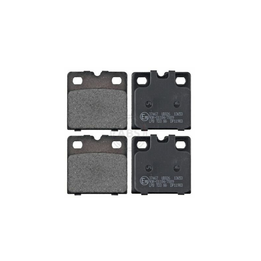 Kit de Plaquettes X4 pour Frein de Stationnement Arrière Droit ou Gauche -  Compatible  Tesla Model X / S - 2012-2019 -