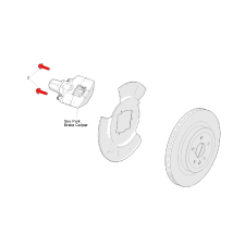 Vis de fixation pour Etrier de Frein de Stationnement Tesla Model S/X 2012-2018