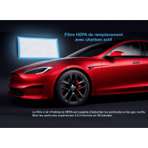 Filtre a Air HEPA (frunk) Charbon Actif  Tesla Model S